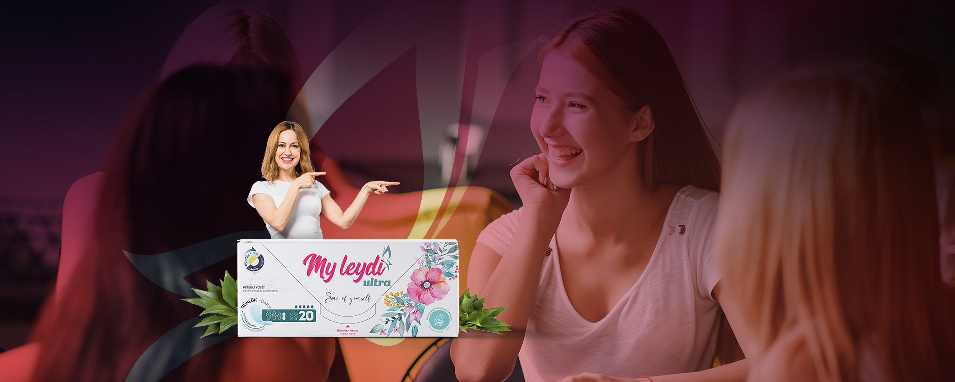 FOR PERFECT PROTECTION IN NATURAL FLOW OF LIFE ,  MYLEYDI ULTRA RECOMENDS MYLEYDI PANTYLINER 